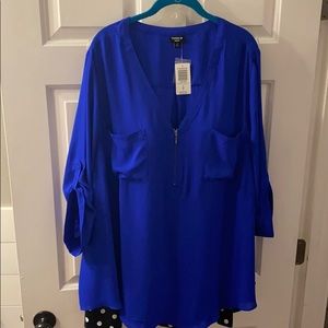 Electric Blue blouse